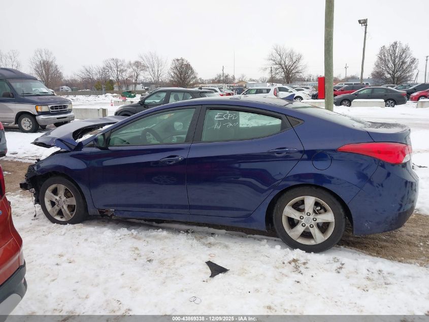 2012 Hyundai Elantra Gls VIN: 5NPDH4AE4CH071172 Lot: 43869338