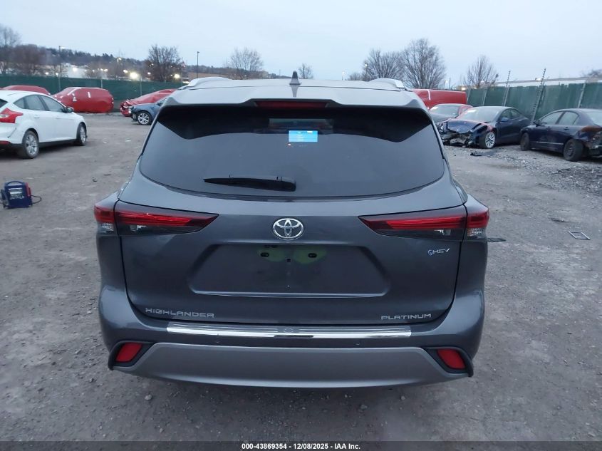 2025 Toyota Highlander Hybrid Platinum VIN: 5TDEBRCH9SS672631 Lot: 43869354