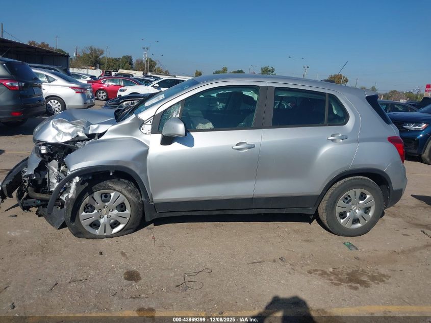 2018 Chevrolet Trax Ls VIN: KL7CJKSB8JB524939 Lot: 43869399
