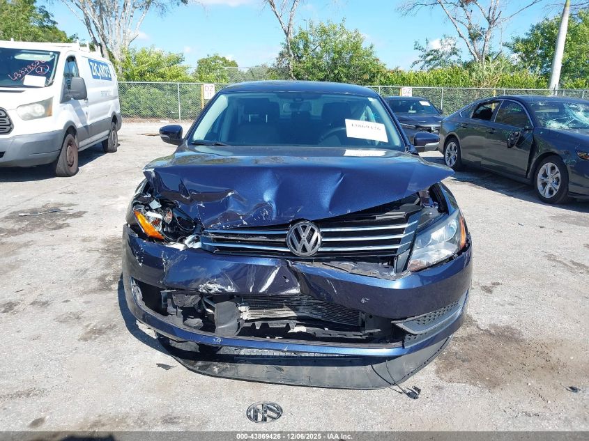 2014 Volkswagen Passat 1.8T Wolfsburg Edition VIN: 1VWAS7A38EC091344 Lot: 43869426