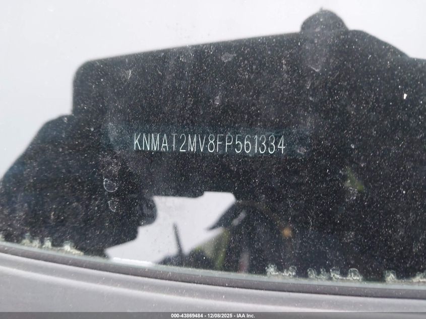 2015 Nissan Rogue S VIN: KNMAT2MV8FP561334 Lot: 43869484