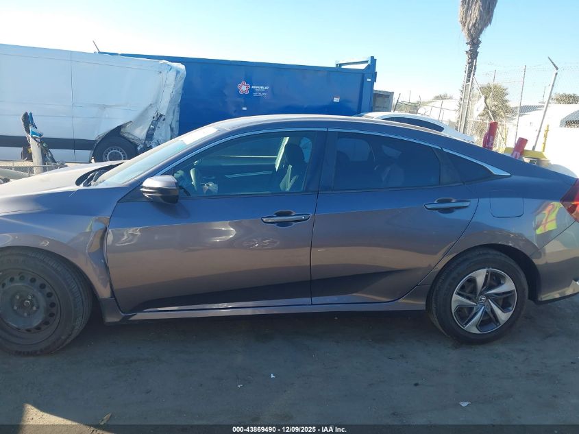 2020 Honda Civic Lx VIN: 19XFC2F67LE215265 Lot: 43869490