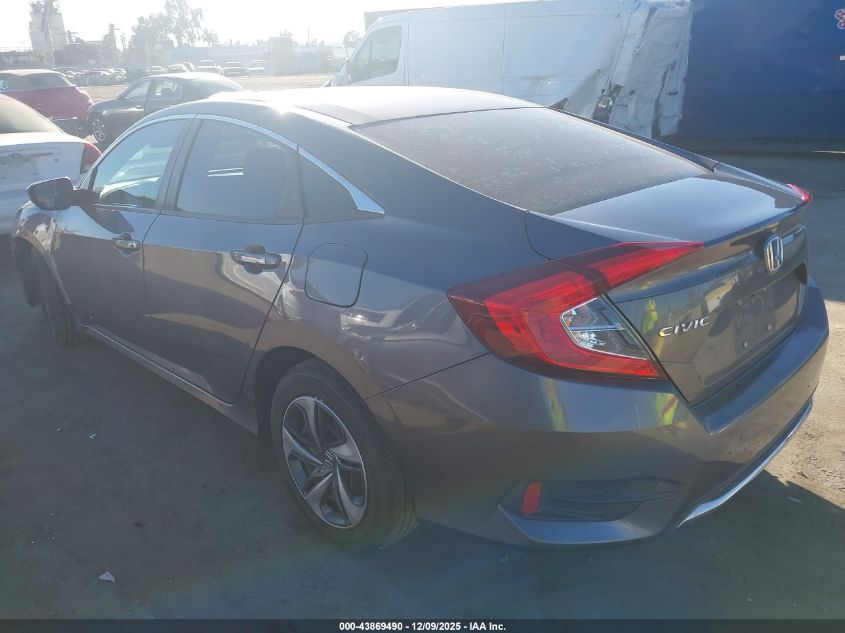 2020 Honda Civic Lx VIN: 19XFC2F67LE215265 Lot: 43869490
