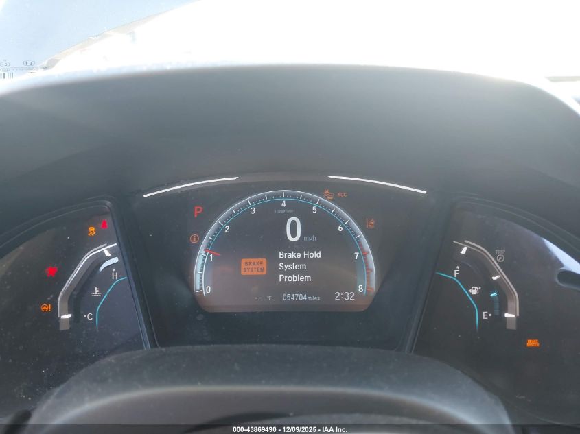 2020 Honda Civic Lx VIN: 19XFC2F67LE215265 Lot: 43869490