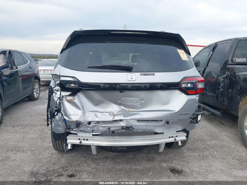 2025 Honda Pilot Touring VIN: 5FNYG1H77SB133803 Lot: 43869510