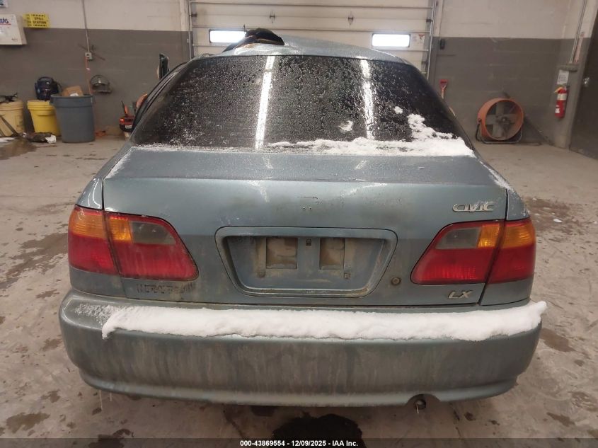 2000 Honda Civic Lx VIN: 1HGEJ6675YL000386 Lot: 43869554