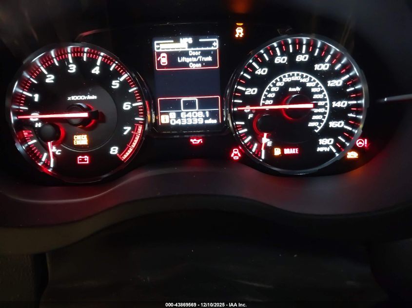 2020 Subaru Wrx Premium VIN: JF1VA1C69L9826716 Lot: 43869569