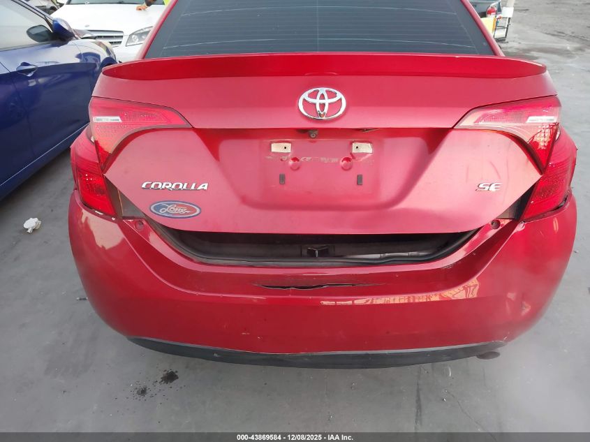 2017 Toyota Corolla Se VIN: 5YFBURHE1HP596173 Lot: 43869584