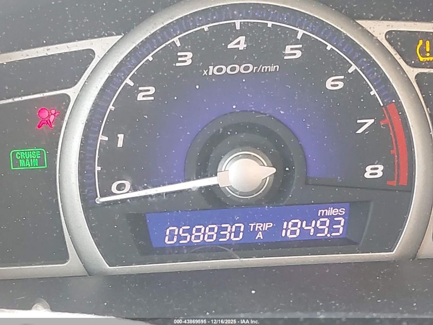 2009 Honda Civic Ex VIN: 1HGFA16869L002911 Lot: 43869595