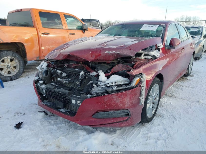 2019 Honda Accord Lx VIN: 1HGCV1F13KA093602 Lot: 43869631