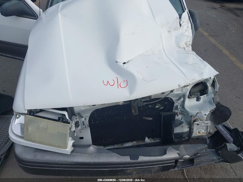 1992 Mercury Topaz Lts VIN: 1MEPM38U4NK621604 Lot: 43869656