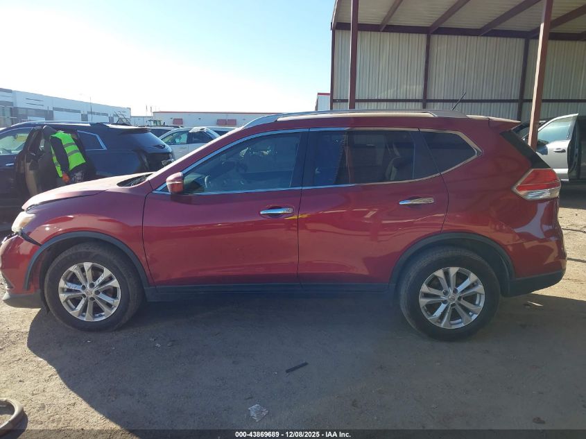 2015 Nissan Rogue Sv VIN: KNMAT2MT2FP500284 Lot: 43869689