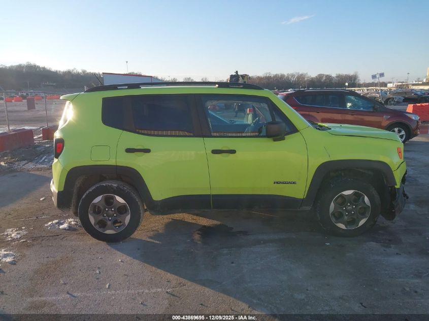 2017 Jeep Renegade Sport 4X4 VIN: ZACCJBAB5HPF86450 Lot: 43869695