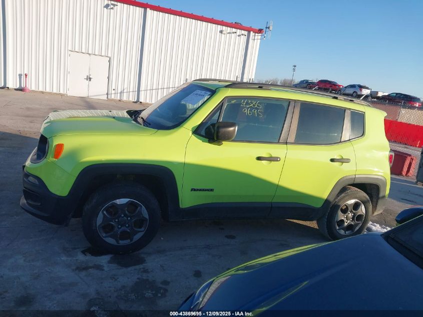 2017 Jeep Renegade Sport 4X4 VIN: ZACCJBAB5HPF86450 Lot: 43869695