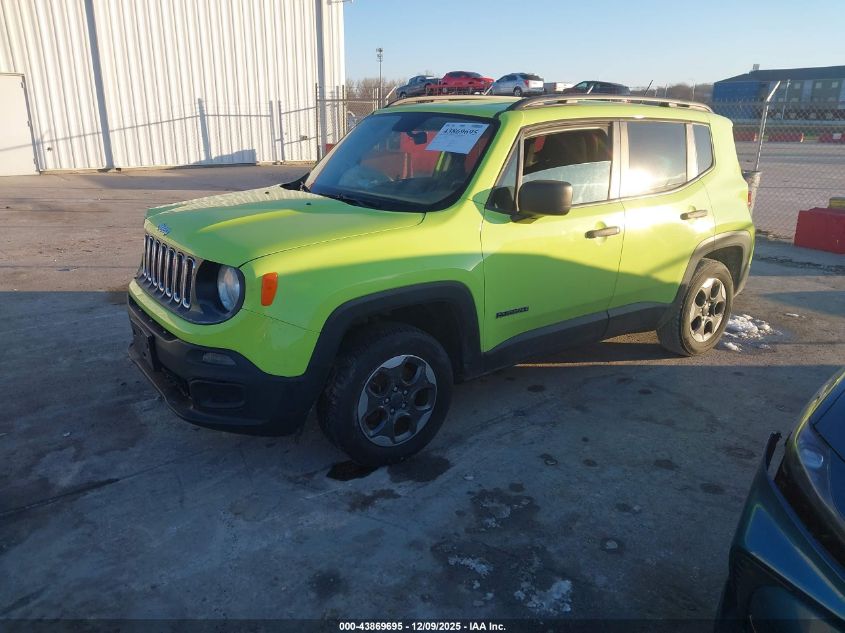 2017 Jeep Renegade Sport 4X4 VIN: ZACCJBAB5HPF86450 Lot: 43869695