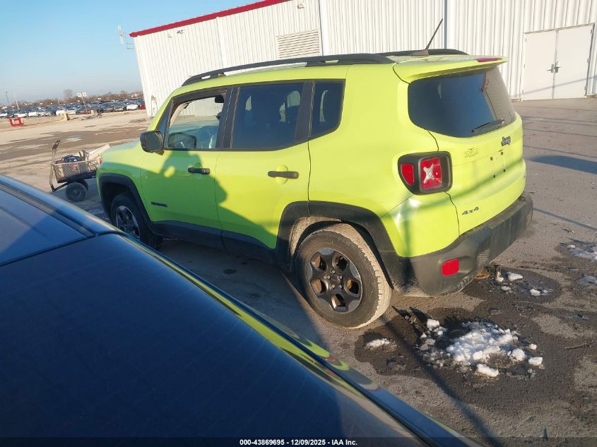 2017 Jeep Renegade Sport 4X4 VIN: ZACCJBAB5HPF86450 Lot: 43869695