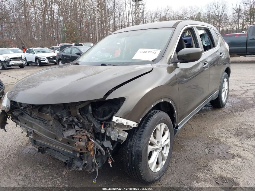 2016 Nissan Rogue S VIN: KNMAT2MT9GP642794 Lot: 43869742