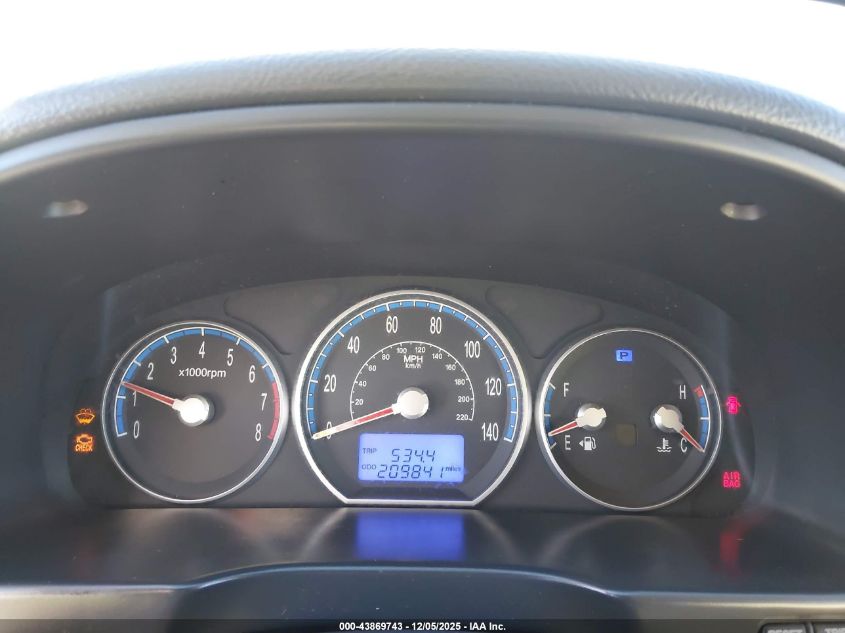 2009 Hyundai Santa Fe Gls VIN: 5NMSG73D99H276119 Lot: 43869743