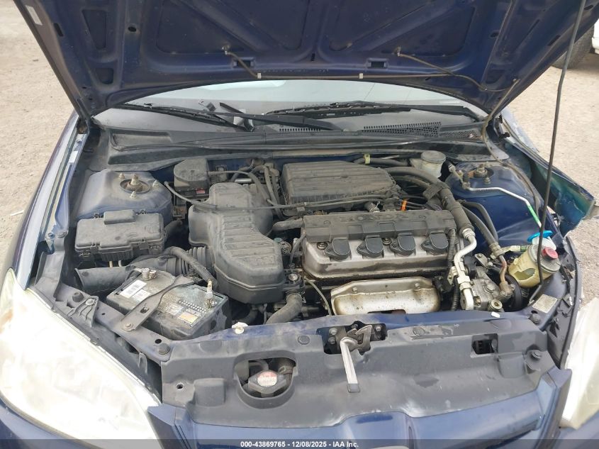 2005 Honda Civic Lx VIN: 2HGES16655H609378 Lot: 43869765