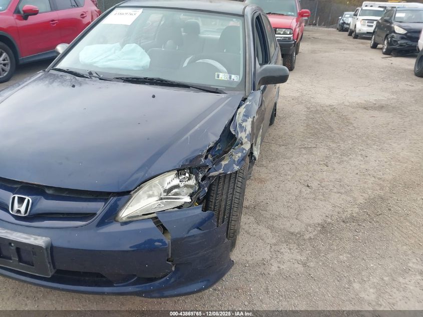 2005 Honda Civic Lx VIN: 2HGES16655H609378 Lot: 43869765