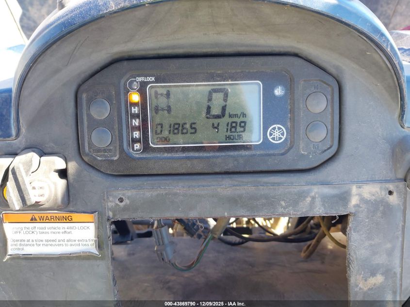 2005 Yamaha Yxr660 F VIN: 5Y4AM06Y15A004587 Lot: 43869790