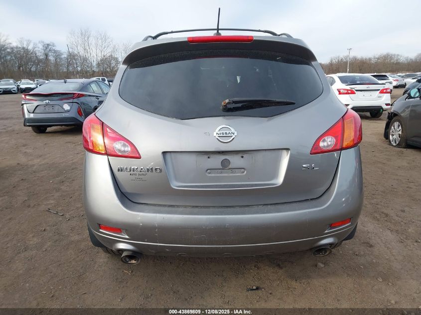 2009 Nissan Murano Sl VIN: JN8AZ18W59W203456 Lot: 43869809