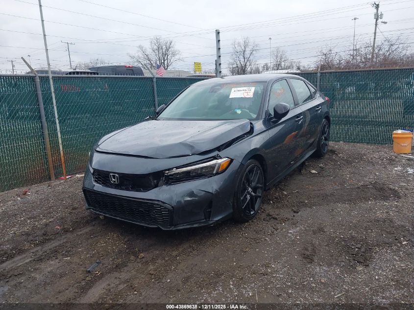 2026 Honda Civic Sport VIN: 2HGFE2F57TH509630 Lot: 43869838