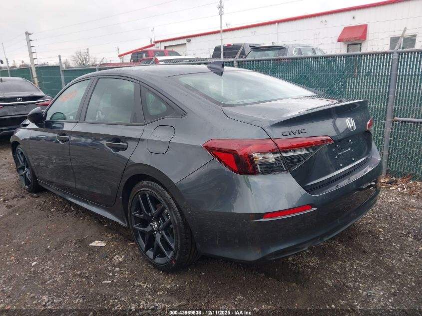 2026 Honda Civic Sport VIN: 2HGFE2F57TH509630 Lot: 43869838