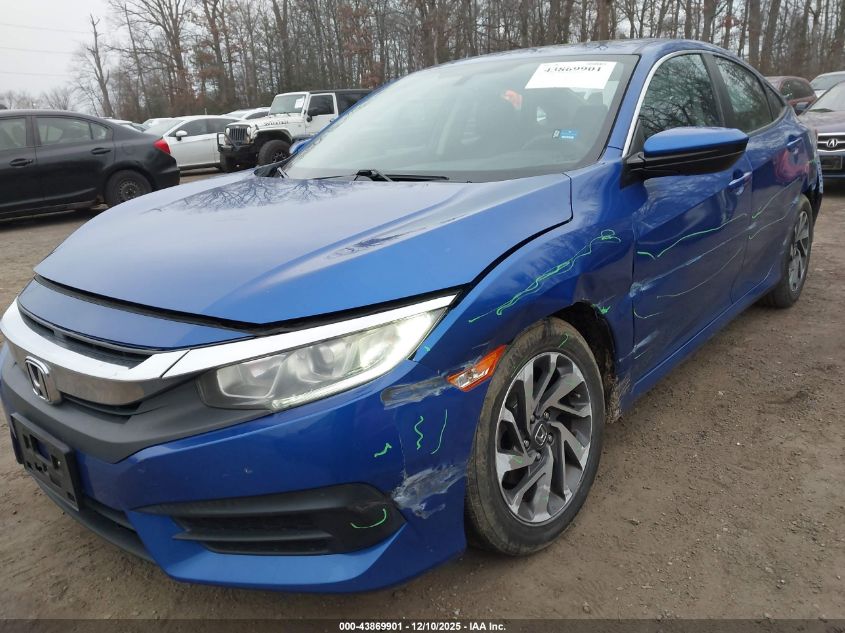 2018 Honda Civic Ex VIN: 2HGFC2F79JH592711 Lot: 43869901