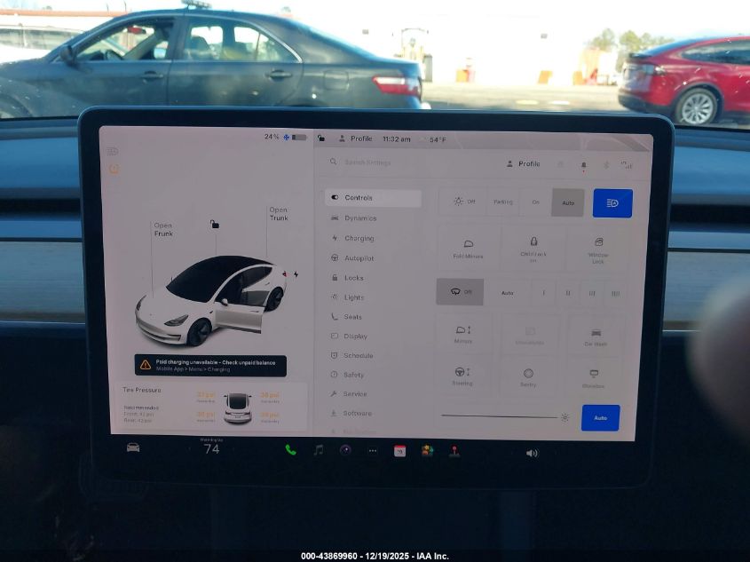 2021 Tesla Model 3 Standard Range Plus Rear-Wheel Drive VIN: 5YJ3E1EAXMF915273 Lot: 43869960