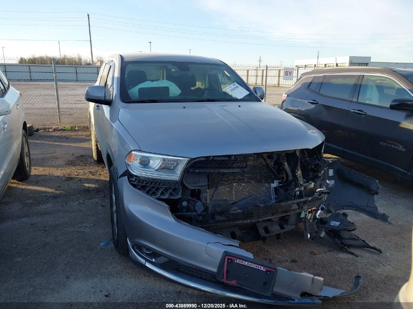 2019 Dodge Durango Sxt Awd VIN: 1C4RDJAG5KC617067 Lot: 43869990