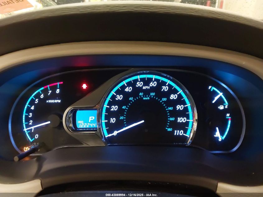 2013 Toyota Sienna Xle V6 8 Passenger VIN: 5TDYK3DC9DS322786 Lot: 43869994