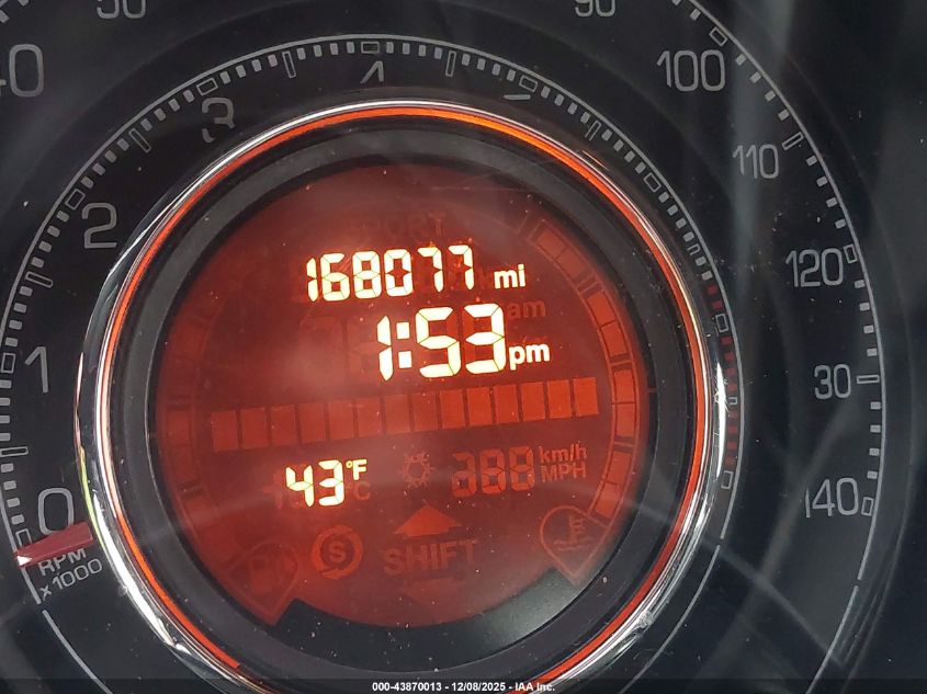 2013 Fiat 500 Turbo VIN: 3C3CFFHH8DT725769 Lot: 43870013