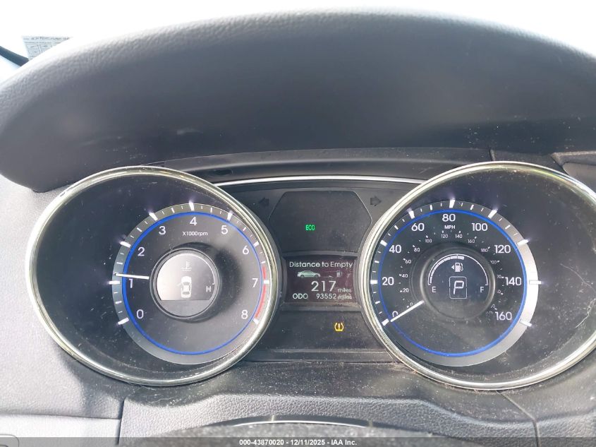 2013 Hyundai Sonata Se VIN: 5NPEC4AC3DH728661 Lot: 43870020