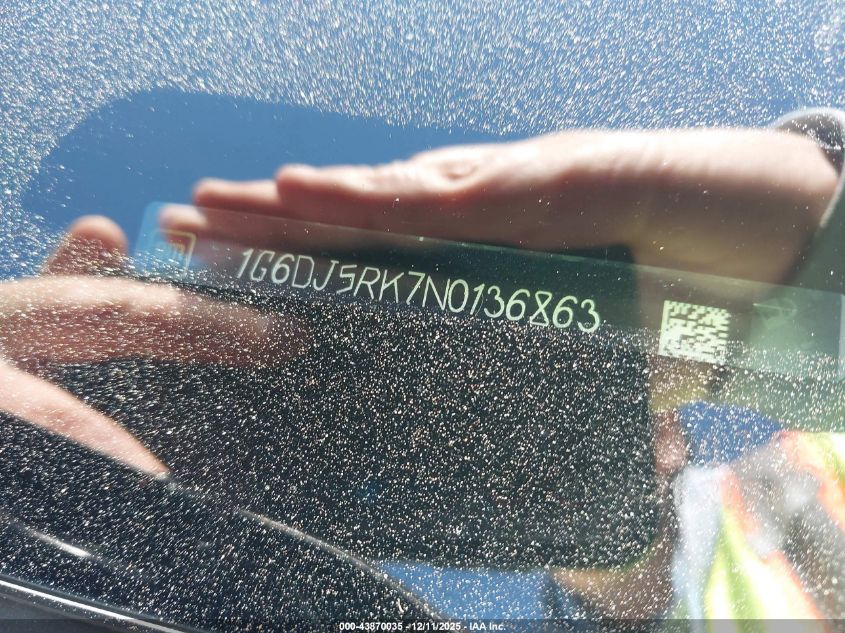 2022 Cadillac Ct4 Luxury VIN: 1G6DJ5RK7N0136863 Lot: 43870035