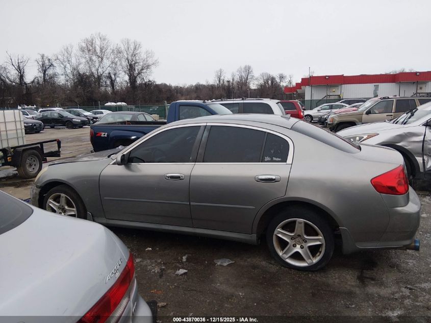 2006 Infiniti G35X VIN: JNKCV51F76M613747 Lot: 43870036