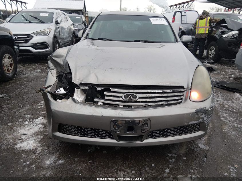 2006 Infiniti G35X VIN: JNKCV51F76M613747 Lot: 43870036