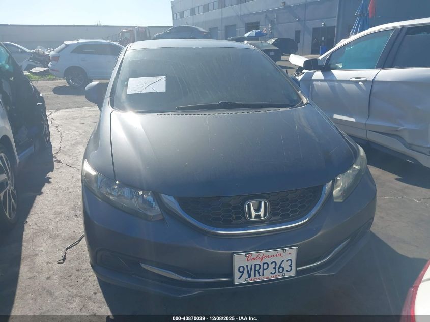 2013 Honda Civic Lx VIN: 2HGFB2F58DH522249 Lot: 43870039