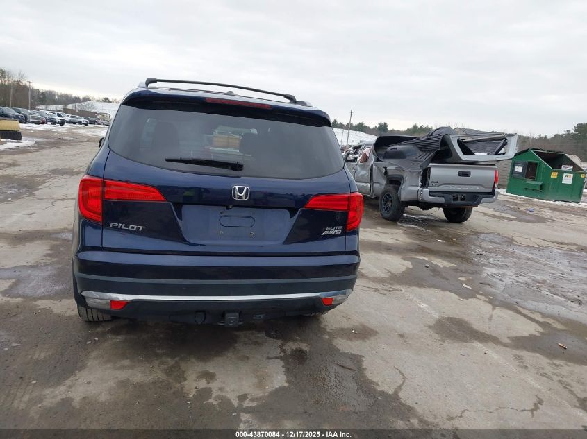 2016 Honda Pilot Elite VIN: 5FNYF6H07GB116008 Lot: 43870084