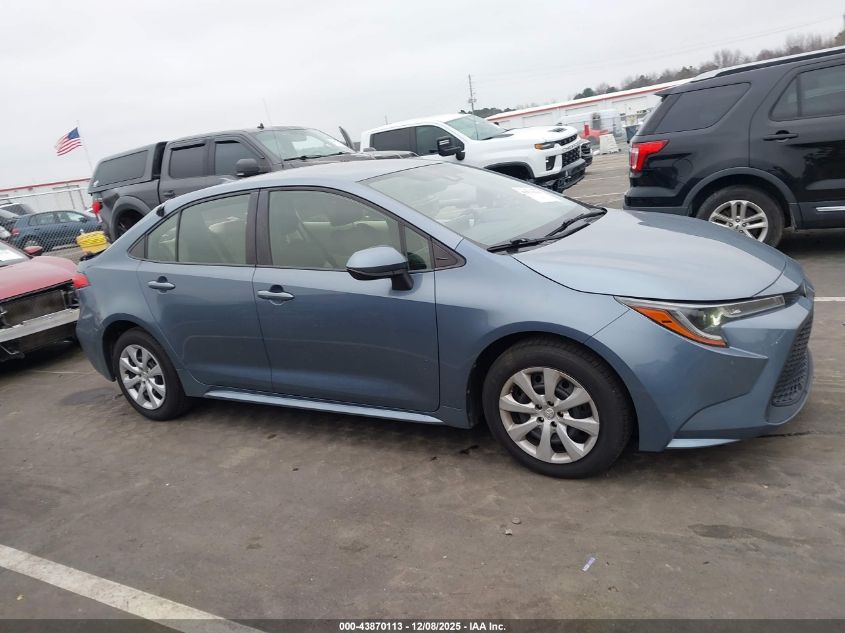 2020 Toyota Corolla Le VIN: JTDEPRAE0LJ109380 Lot: 43870113