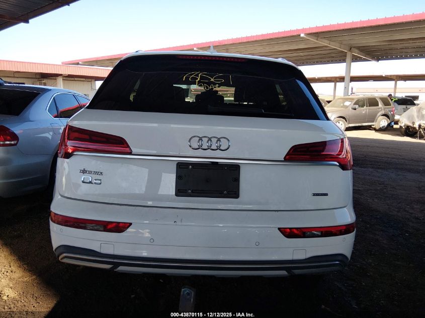 2021 Audi Q5 Premium Plus 45 Tfsi Quattro S Tronic VIN: WA1BAAFY5M2038496 Lot: 43870115