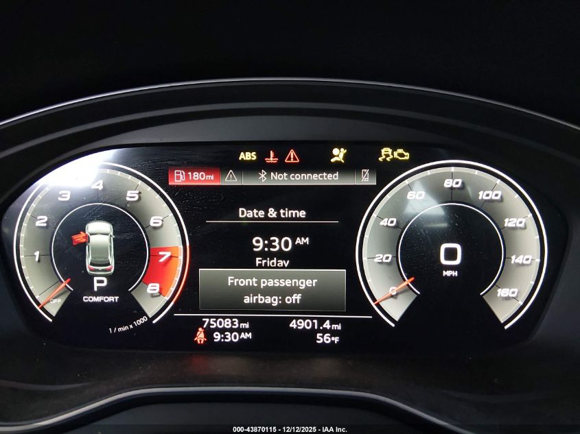 2021 Audi Q5 Premium Plus 45 Tfsi Quattro S Tronic VIN: WA1BAAFY5M2038496 Lot: 43870115