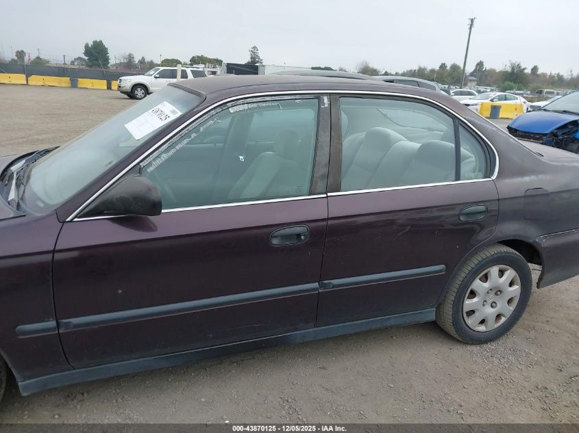 2000 Honda Civic Lx VIN: 2HGEJ6678YH574915 Lot: 43870125