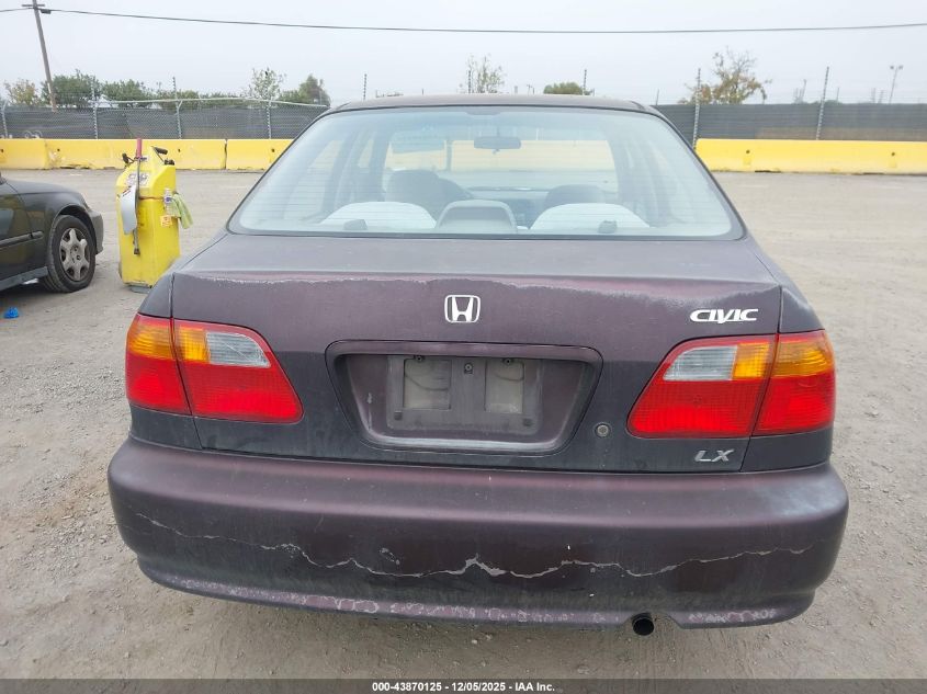 2000 Honda Civic Lx VIN: 2HGEJ6678YH574915 Lot: 43870125