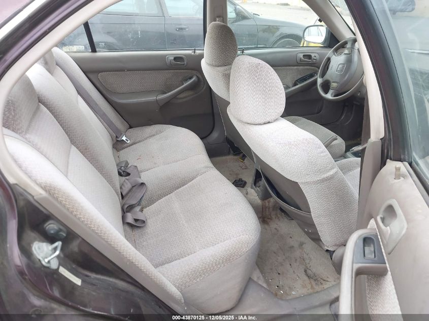 2000 Honda Civic Lx VIN: 2HGEJ6678YH574915 Lot: 43870125