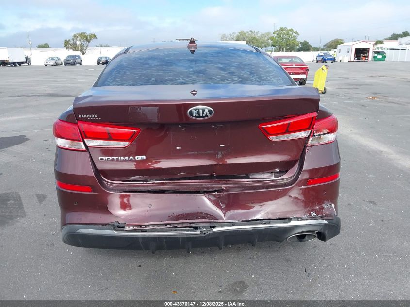 2019 Kia Optima Lx VIN: 5XXGT4L37KG334708 Lot: 43870147