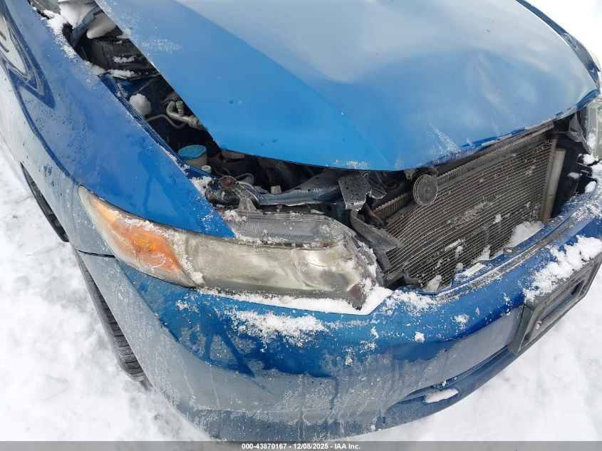 2012 Honda Civic Lx VIN: 19XFB2F54CE001327 Lot: 43870167