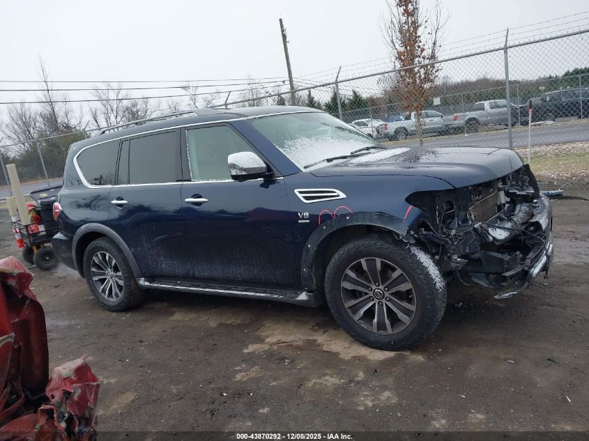 2019 Nissan Armada Sl VIN: JN8AY2NC5KX511875 Lot: 43870292