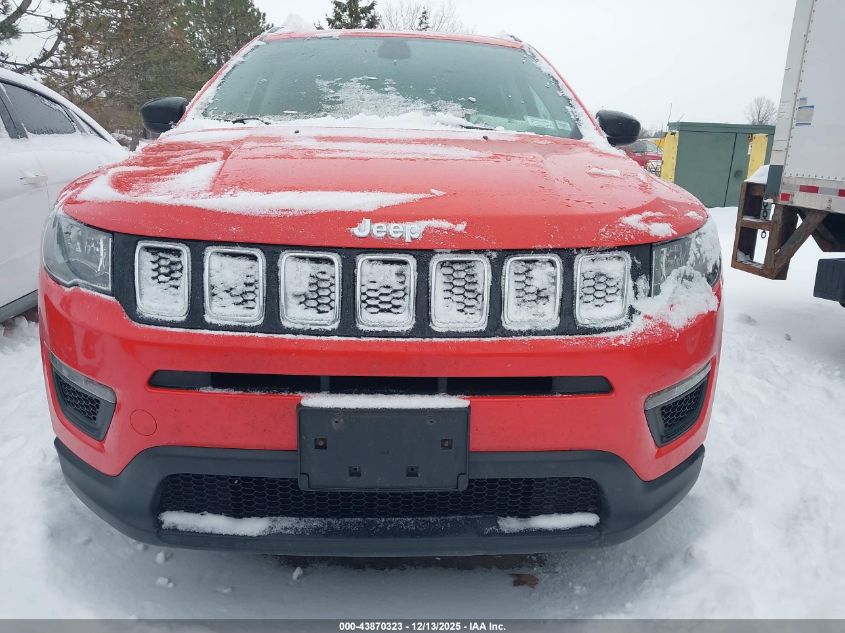 2017 Jeep New Compass Sport 4X4 VIN: 3C4NJDAB3HT647212 Lot: 43870323