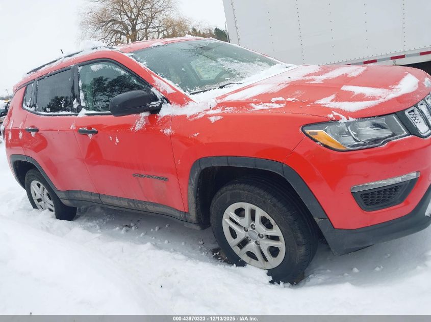 2017 Jeep New Compass Sport 4X4 VIN: 3C4NJDAB3HT647212 Lot: 43870323